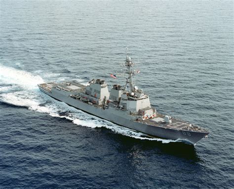 Aerial Quarter Starboard Bow View Of The Us Navy Usn Arleigh Burke