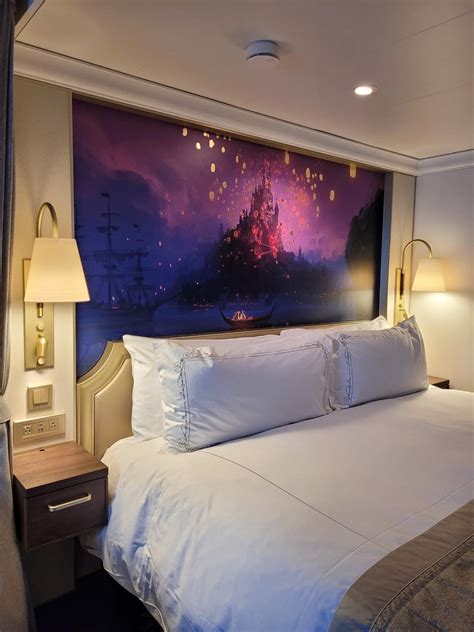 Disney Wish Concierge Stateroom with Tangled Artwork | Wish Upon a Star ...