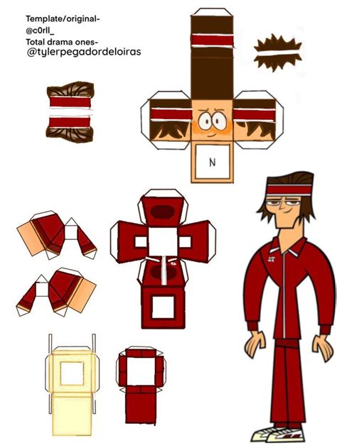 Tyler Total Drama Peper Craft Paper Dolls Paper Dolls Printable Paper Crafts