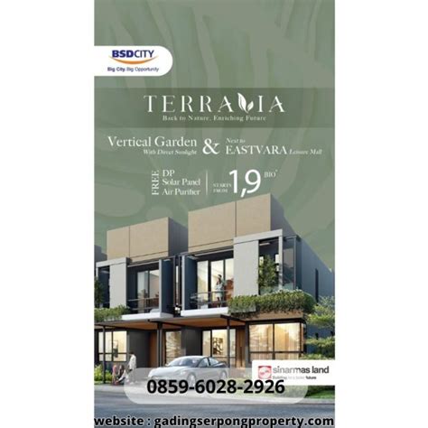 Terravia Cluster Adora Bsd City Indent Bulan Dp Dibayarin Develop