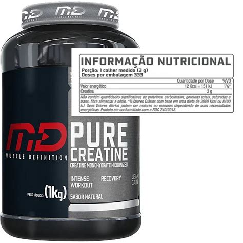 Creatina Pura Monohidratada E Micronizada Kg Muscle Definition