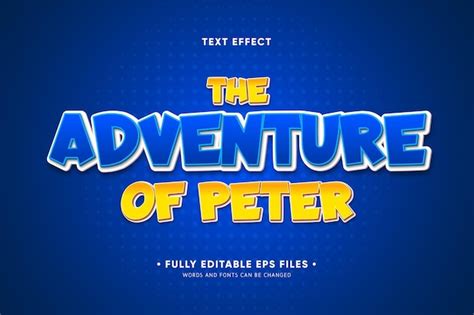 Premium Vector Adventure Text Effect