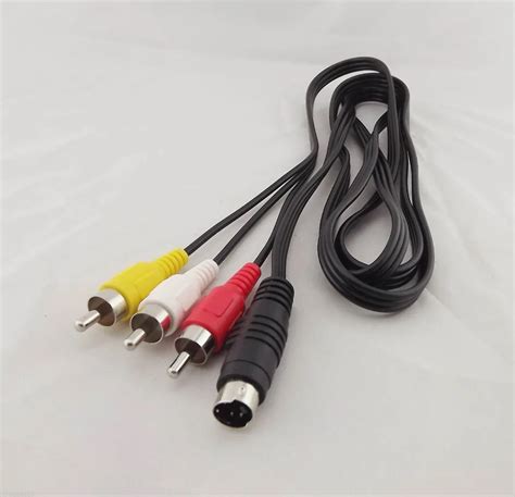 10pcs 5ft 4 Pin S Video Male To 3 Rca Male Av Audio Video Adapter Cable