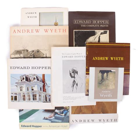 Lot Andrew Wyeth And Edward Hopper Nine Art Monograph Books And