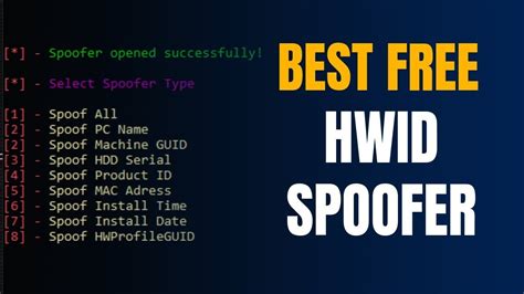 Free Hwid Spoofer How To Use The Best Hwid Spoofer Youtube