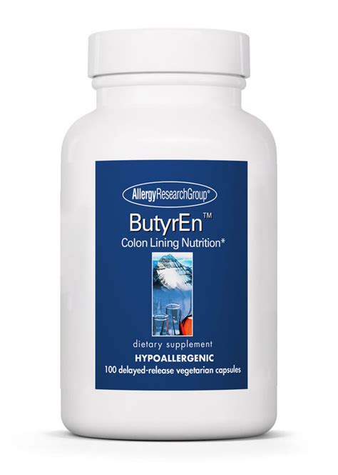 ButyrEn™ 100 Delayed-Release Vegetarian Capsules by Allergy