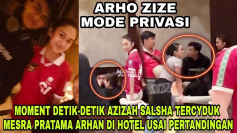 So Sweet Azizah Salsha Cium Mesra Pratama Arhan Di Hotel Usai