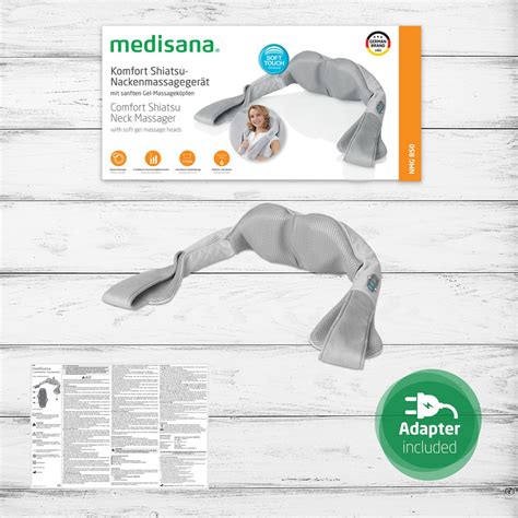 Medisana Shiatsu Masážní Přístroj Nmg 850 Pro Masáž šíje šedá