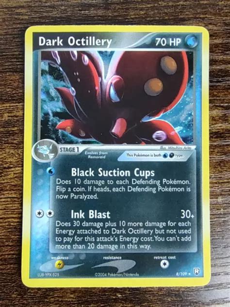 DARK OCTILLERY 8 109 EX Team Rocket Returns Holo Rare Pokémon Nintendo