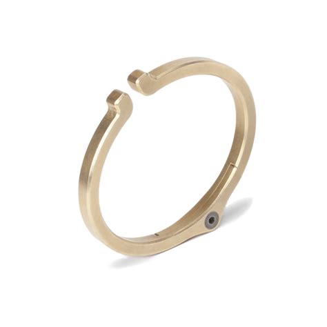 Snap Cuff Steel Brass Gessato Design Store