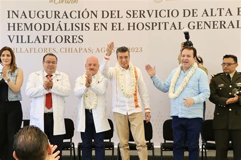 Inaugura Rutilio Escand N Rea De Especialidad En Hemodi Lisis Del