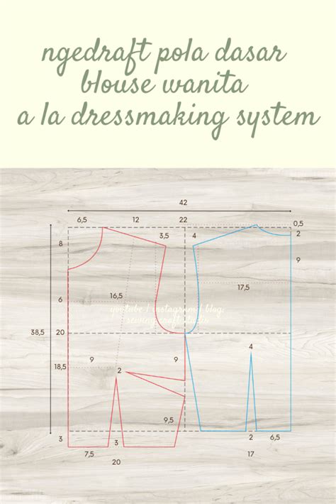 Tutorial Pola Dasar Dressmaking System Sewing Craft Studio