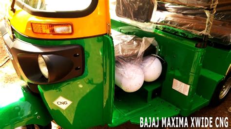 2019 Bajaj Maxima Xwide Bs4 Cng Auto Rickshaw With Mileage 40kml