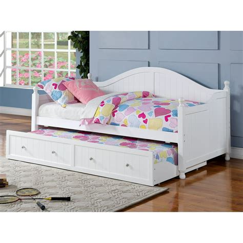 Coaster Furniture Daybeds By Coaster Wooden Daybed With Trundle White