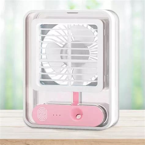 Ventilador Port Til Led Velocidades Recargable Usb Mercadolibre