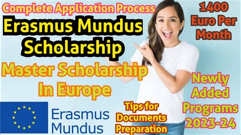 How To Apply For Erasmus Mundus Scholarship Scholarship In Europe