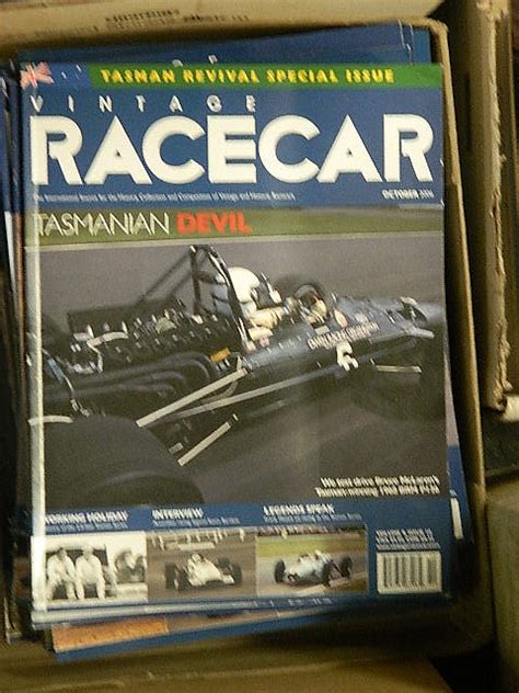 Lot A Box Of Vintage Race Car Magazines