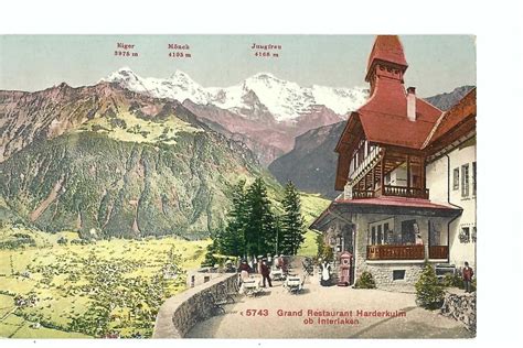 INTERLAKEN Grand Restaurant Harderkulm Eiger Mönch Jungfrau Kaufen