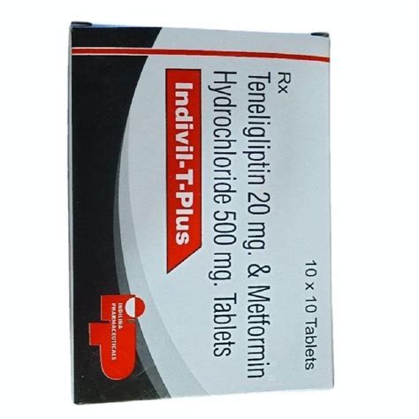 Teneligliptin 20 Mg And Metformin Hydrochloride 500 Mg Tablets At Rs