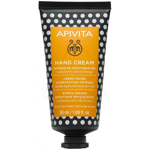 Apivita Hand Cream Intensive Moisturizing Hyaluronic Acid Honey