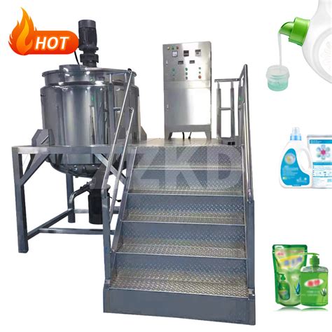 Hydraulic Lifting Cream Ointment Making Machine Vacuum Homogenizer