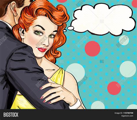 Love Couple Pop Art Image And Photo Free Trial Bigstock