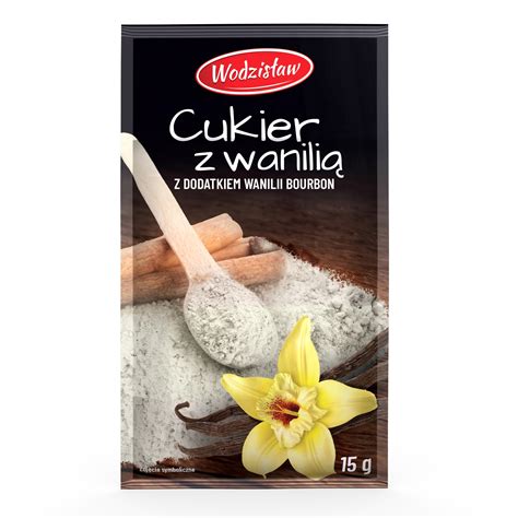 Wodzisław Cukier Z Wanilią 43 Z Dodatkiem Wanilii Bourbon 15g