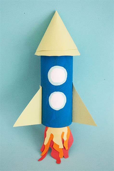 Toilet Paper Roll Rocketship Craft Pjs And Paint