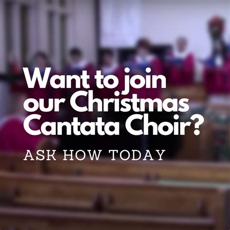 Join our 2022 christmas cantata choir - Mimico Baptist Church