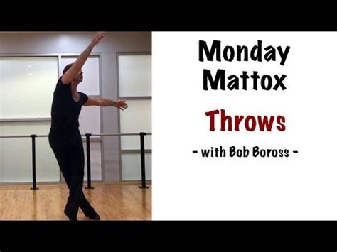 "Throw" Exercise - Matt Mattox Jazz Dance Technique - with Bob Boross ...