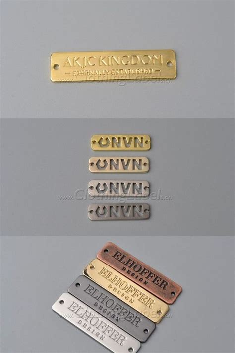 Four Different Types Of Metal Name Tags