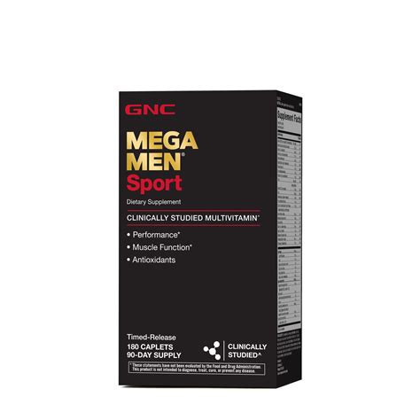 Mega Men Sport GNC 180 tablets Multivitamínico Esportivo