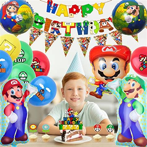 Fournitures de fête d anniversaire Super Mario 44 décorations d