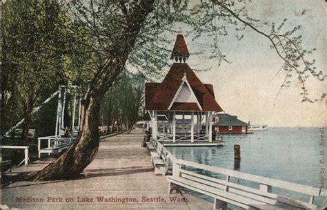 Madison Park On Lake Washington Seattle Wa Postcard