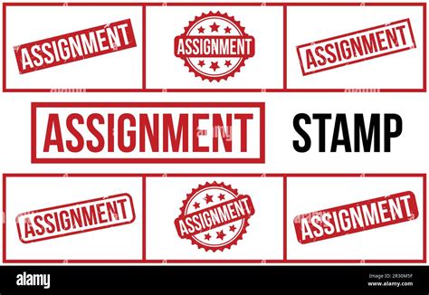 Assignment Seal Stock Vector Images Alamy