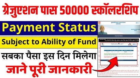 Mukhyamantri Kanya Utthan Yojana New Update Graduation Pass