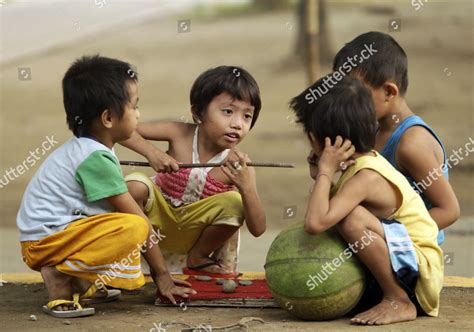 Filipino Street Children Play Park Manila Editorial Stock Photo Stock