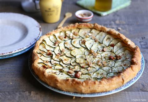 Tarte à la courgette à la ricotta et à la moutarde