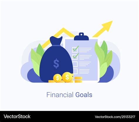 Financial Goals And Success Concept Royalty Free Vector