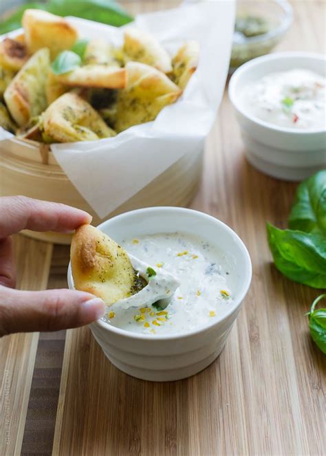 Pesto Baked Naan Chips Oven Baked Chips