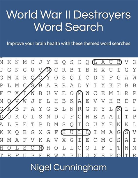 World War Ii Destroyers Word Search Improve Your Brain Health With