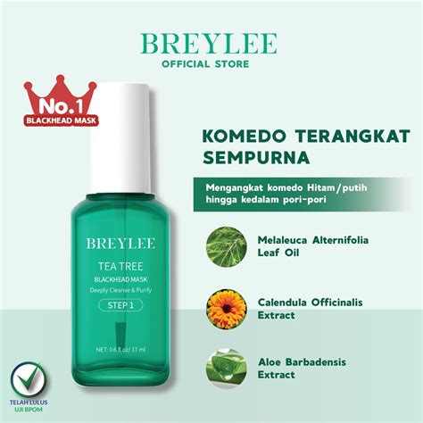 Jual BREYLEE Tea Tree Blackhead Mask STEP 1 Pengangkat Pembersih