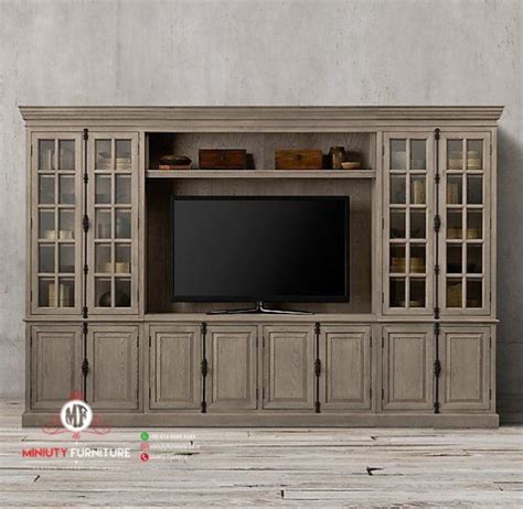 Desain Bufet Tv Dan Lemari Hias Minimalis Pintu Kaca Miniuty Furniture