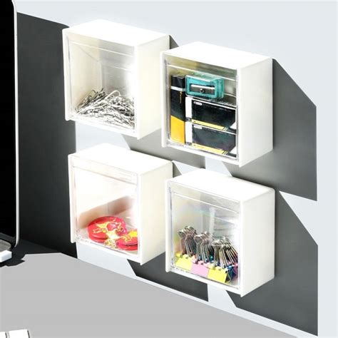 Plastic Wall Mounted Storage Boxes Dustproof Bathroom Etsy