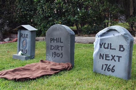 How To Make Cardboard Tombstones