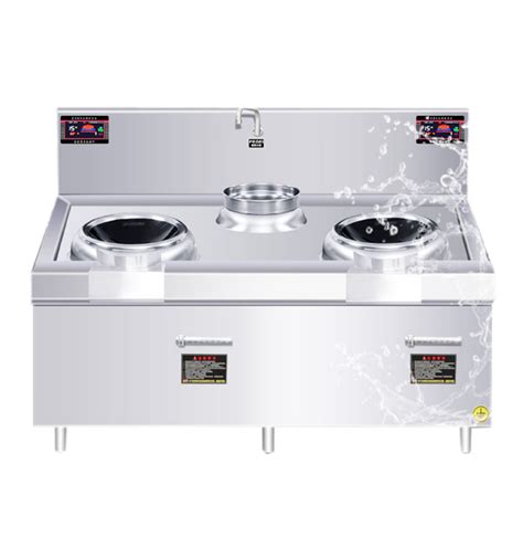 Yawei 15kw High Power Electromagnetic Cooker Commercial Double Head Single Tail Frying Oven