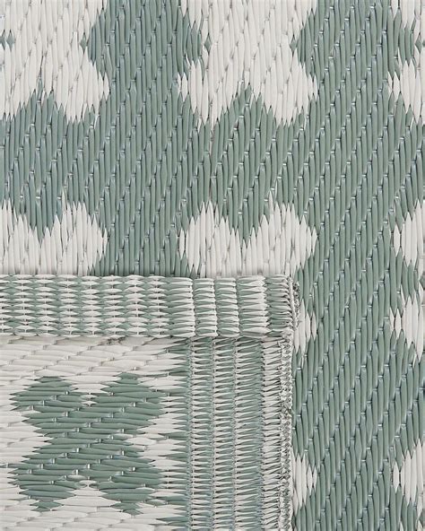 Outdoor Area Rug 90 X 180 Cm Green Rohtak Uk