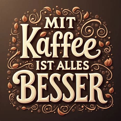 Accurately Spelled Text Mit Kaffee Ist Alles Besse