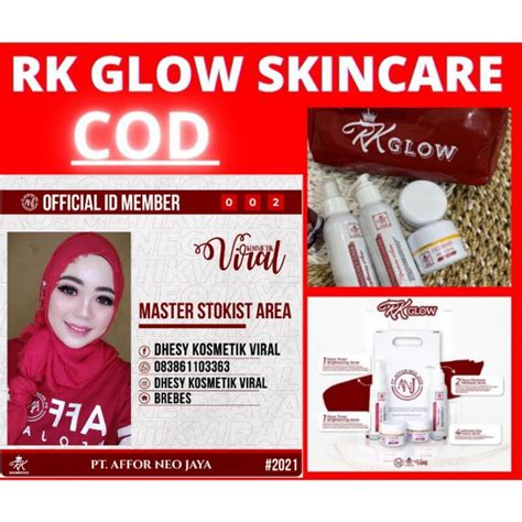 Jual SKINCARE GLOWING RK GLOW ACNE PREMIUM COD BAYAR DITEMPAT