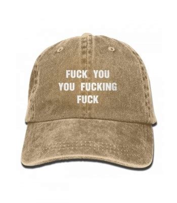 Men S Or Women S FUCK YOU YOU FUCKING FUCK Denim Fabric Baseball Hat Adjustable Dad Hat